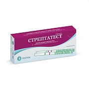 Стрептатест экспресс-тест для диагностики стрептококка группы А тест-полоски 5 шт. Стрептатест экспресс-тест для диагностики стрептококка группы А тест-полоски 5 шт.