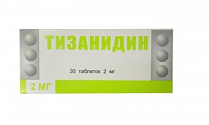 Тизанидин таблетки 2 мг 30 шт.