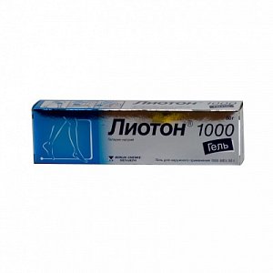 Лиотон 1000 гель для наружного применения 10 000 МЕ туба 50 г
