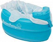 Roxy Kids Надувной дорожный горшок PocketPotty Голубой со сменными пакетами