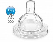 Avent SCF633 27 Соска Classic+ силиконовая средний поток c 3 мес. 2 шт.