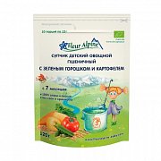 Fleur Alpine Organic Супчик овощной Пшеничный с зеленым горошком и картофелем 7 мес. 120 г Fleur Alpine Organic Супчик овощной Пшеничный с зеленым горошком и картофелем 7 мес. 120 г