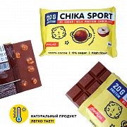 Протеиновый шоколад 100г Chika Sport молочный шоколад с лесным орехом Chikalab