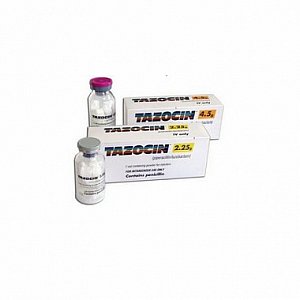 Тазоцин лиофилизат для приготовления раствора для внутривенного введения 2 г+0,25 г флакон 1 шт.