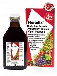 Floradix Флорадикс Ликвид Айрон формула раствор флакон 500 мл