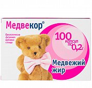 Медвежий жир Медвекор капсулы 200 мг 100 шт. (БАД)