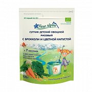 Fleur Alpine Organic Супчик овощной Рисовый с брокколи и цветной капустой с 7 мес. 120 г Fleur Alpine Organic Супчик овощной Рисовый с брокколи и цветной капустой с 7 мес. 120 г