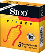 Sico Презервативы Ribbed ребристые 3 шт.