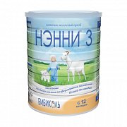 Нэнни 3 Молочная смесь на основе козьего молока с 12 мес. 800 г Нэнни 3 Молочная смесь на основе козьего молока с 12 мес. 800 г