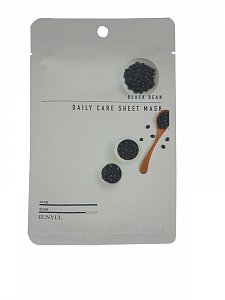 Eunyul Маска тканевая для лица с экстрактом черных бобов 22мл Black Bean Daily Care Sheet Mask