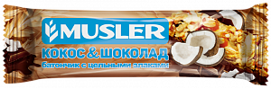 Musler Батончик Мюсли Кокос-Шоколад с цельными злаками 30 г