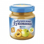 Бабушкино лукошко Пюре яблоко, абрикос с 5 мес. 100 г