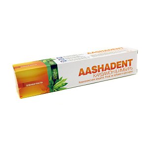 Aasha Herbals Зубная паста лечебно-профилактическая Кардамон-Имбирь 100 г