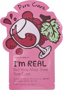 Tony Moly Тканевая маска для лица с экстрактом красного вина I’m Real Red Wine 21 мл