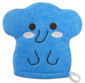 Kokubo [Кокубо] Furocco Детская рукавичка Синий слоненок для мытья 880119