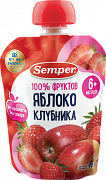 Semper Пюре Яблоко и клубника с 6 мес. 90 г Semper Пюре Яблоко и клубника с 6 мес. 90 г