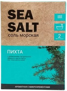 Соль морская природная 500г с микроэлементами и экстрактом пихты