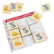Русские деревянные игрушки д520а крестики-нолики мышка и сыр
