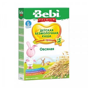 Bebi Каша безмолочная Premium овсяная с 5 мес. 200 г
