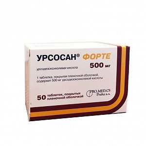 Урсосан Форте таблетки покрытые пленочной оболочкой 500 мг 50 шт.