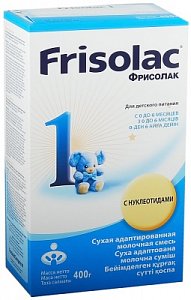 Friso Фрисолак 1 Молочная смесь с рождения до 6 мес. картонная упаковка 400 г