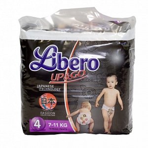 Libero Подгузники-трусики Up&Go Maxi 7-11 кг 18 шт.