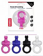 Виброкольцо для Пениса Power Thrill Clit Cockring Черное