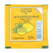 Аскорбиновая кислота порошок для приготовления раствора для приема внутрь 2,5 г пакетик Люми Аскорбиновая кислота порошок для приготовления раствора для приема внутрь 2,5 г пакетик Люми