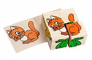 Томик кубики 4 животные 3333-1