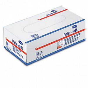 Peha-Soft Перчатки латексные нестерильные неопудренные размер M 100 шт. (50 пар)