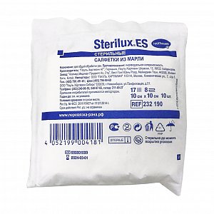 Sterilux ES Салфетки из марли стерильные 10 смх10 см 10 шт.