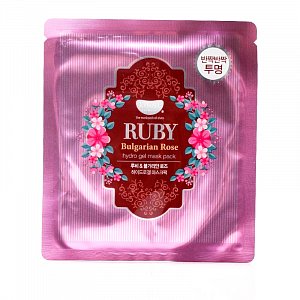 KOELF Маска гидрогелевая для лица с рубиновой пудрой и болгарской розой Ruby & Rose 30 г