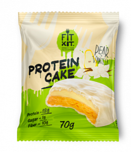 Протеиновое печенье 70г ваниль и белый шоколад FIT KIT