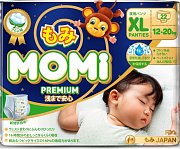 Momi Premium Night Подгузники-трусики XL 12-20 кг 22 шт. Momi Premium Night Подгузники-трусики XL 12-20 кг 22 шт.