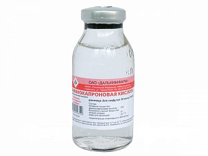 Аминокапроновая кислота раствор для инфузий 5% бутылка 100 мл Дальхимфарм