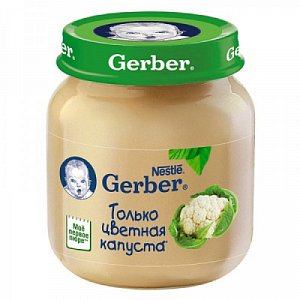 Gerber Пюре Цветная капуста с 4 мес. 130 г