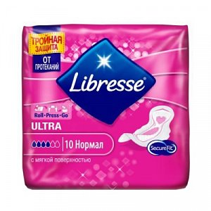 Libresse Ultra Normal Прокладки с мягкой поверхностью 10 шт.