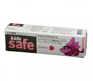 Lion Kids Safe Зубная паста со вкусом клубники от 3 до 12 лет  90 г детская