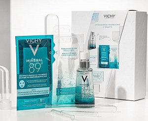 Vichy Набор Интенсивное увлажнение и защита Mineral89 Сыворотка 50 мл+ экспресс-маска 29 мл