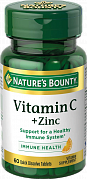 Nature`s Bounty Витамин С+Цинк таблетки быстрорастворимые 60 шт. (БАД) Nature`s Bounty Витамин С+Цинк таблетки быстрорастворимые 60 шт. (БАД)
