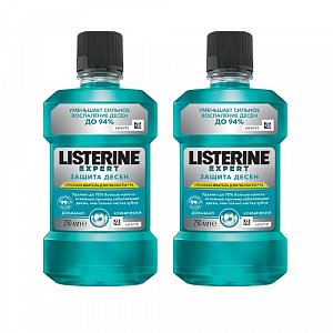 Listerine Expert Ополаскиватель Защита десен 250 мл 2 шт.