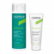 Noreva Exfoliac Набор гель интенсивный 200мл+Скраб очищающий 50 мл Noreva Exfoliac Набор гель интенсивный 200мл+Скраб очищающий 50 мл