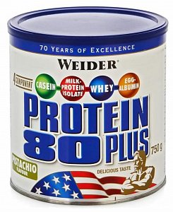 Weider Protein 80+ 750 г ваниль банка