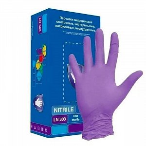Перчатки SC нитриловые неопудренные смотровые фиолетовые р. S 200 шт. (100 пар)