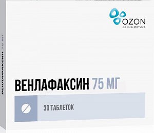 Венлафаксин таблетки 75 мг 30 шт. Озон
