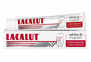 Lacalut Зубная паста White&Repair Отбеливание и восстановление 50 мл
