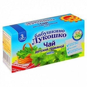 Бабушкино лукошко Чай для детей мята с 3 мес. 20 г ф/п