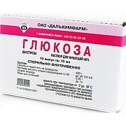 Глюкоза раствор для инфузий 40% ампулы 10 мл 10 шт. Глюкоза