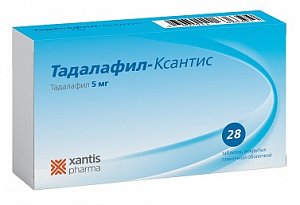 Тадалафил 5мг №28 табл. п.п.о. Ксантис - купить в Москве и регионах по ...