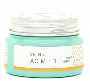 Holika Holika Крем-гель для жирной и проблемной кожи Skin&AC mild sebum-X mirror cream 60 мл Holika Holika Крем-гель для жирной и проблемной кожи Skin&AC mild sebum-X mirror cream 60 мл